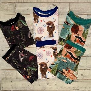 Fletch bamboo 4T bundle of 3 pajama sets SS & shorts • All in VVGUC to EUC